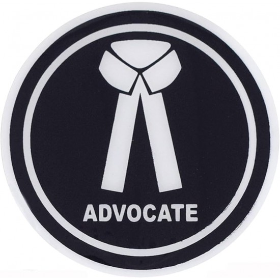 Advocate Round Sticker 