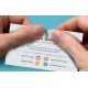 Non Tearable Dripoff  Visiting Card 