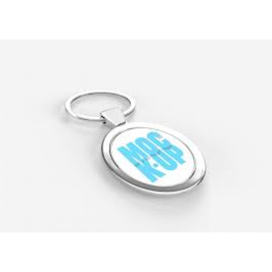 Oval Metal Keychains